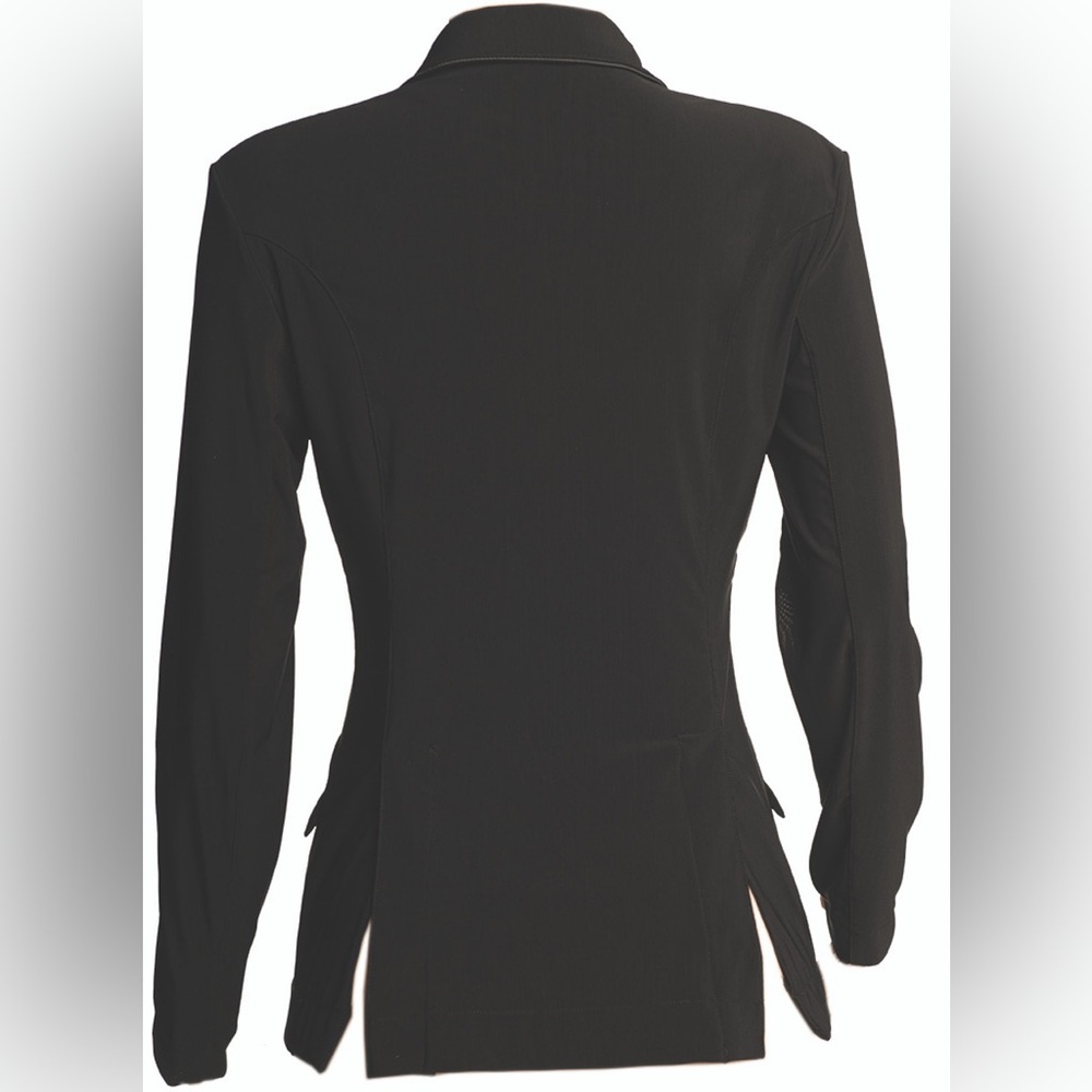 FITS® Ladies’ Zephyr II Black Mesh Dressage Coat - Picture 4 of 4